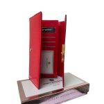 Piros lakkbőr pénztárca