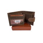 Barna férfi bőr pénztárca