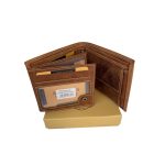 Barna férfi bőr pénztárca horgász