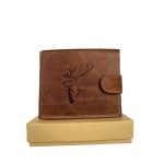 Barna férfi bőr pénztárca vadász