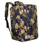 Peterson virágmintás hátizsák arany