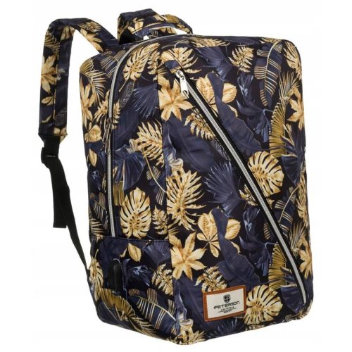 Peterson virágmintás hátizsák arany