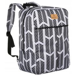 Peterson fekete-fehér mintás hátizsák