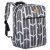 Peterson fekete-fehér mintás hátizsák