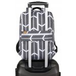 Peterson fekete-fehér mintás hátizsák