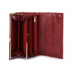 Piros valódi bőr pénztárca