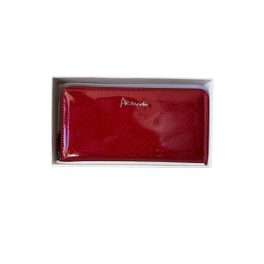 Piros bőr pénztárca