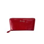 Piros bőr pénztárca