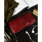 Női Bőr Pénztárca 76116-Rs-Rfid-1268 Piros/0056