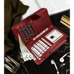 Női Bőr Pénztárca 76116-Rs-Rfid-1268 Piros/0056