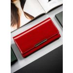 Tágas női pénztárca természetes és ökológiai bőrből patenttal - 4U Cavaldi