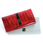 Női arany valódi lakk bőr pénztárca Cavaldi 2024