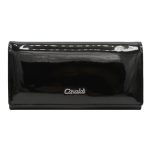 Fekete lakkbőr pénztárca